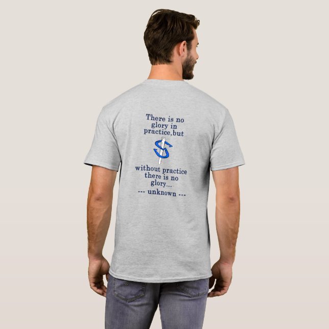  HorseShoe Pitiching There is no Glory T-Shirt (Back Full)