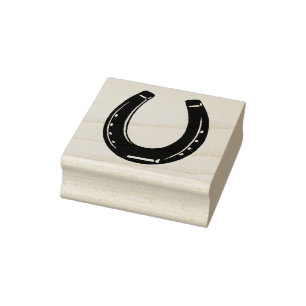 Horseshoe Rubber Stamp