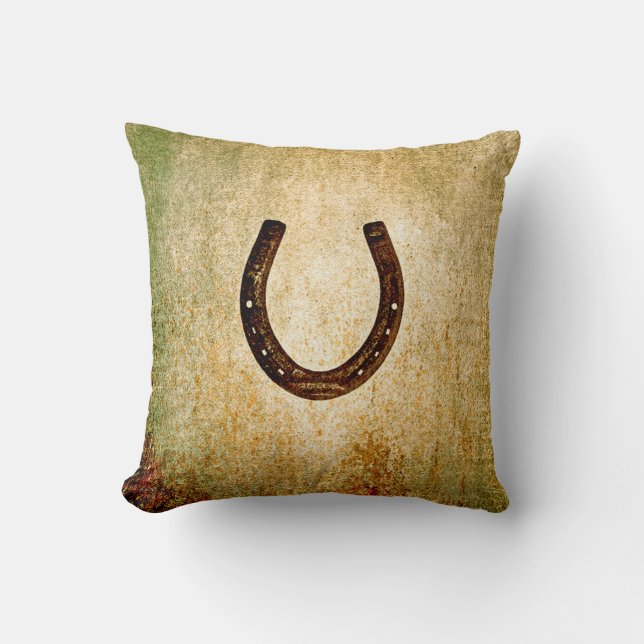 Horseshoe Throw Pillow (Front)