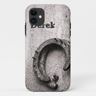 Horseshoe Vintage Sepia Photograph iPhone 11 Case