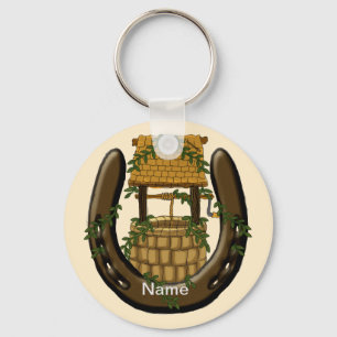 Horseshoe Wishing Well  Keychain