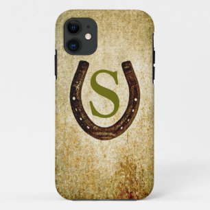 Horseshoe with Monogram to Personalize iPhone 11 Case