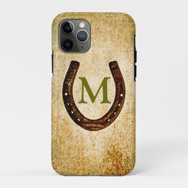 Horseshoe with Monogram to Personalize Case-Mate iPhone Case (Back)