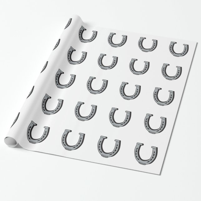 Horseshoe Wrapping Paper (Unrolled)