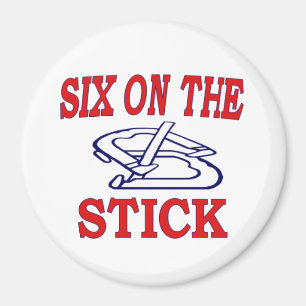 HorseShoes 3" Magnet- Six on the Stick Magnet