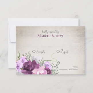 Horseshoes and Lights Floral Barn Wood Invitation