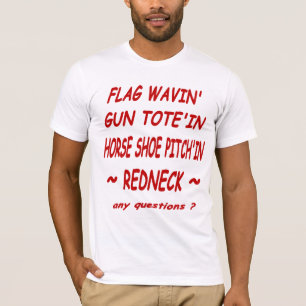 HorseShoes RedNeck  American Apparel Tee