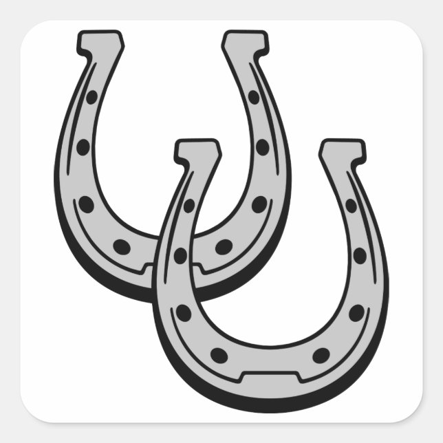 HORSESHOES SQUARE STICKER (Front)