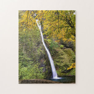 Horsetail Falls, Columbia River Gorge, Oregon Jigsaw Puzzle