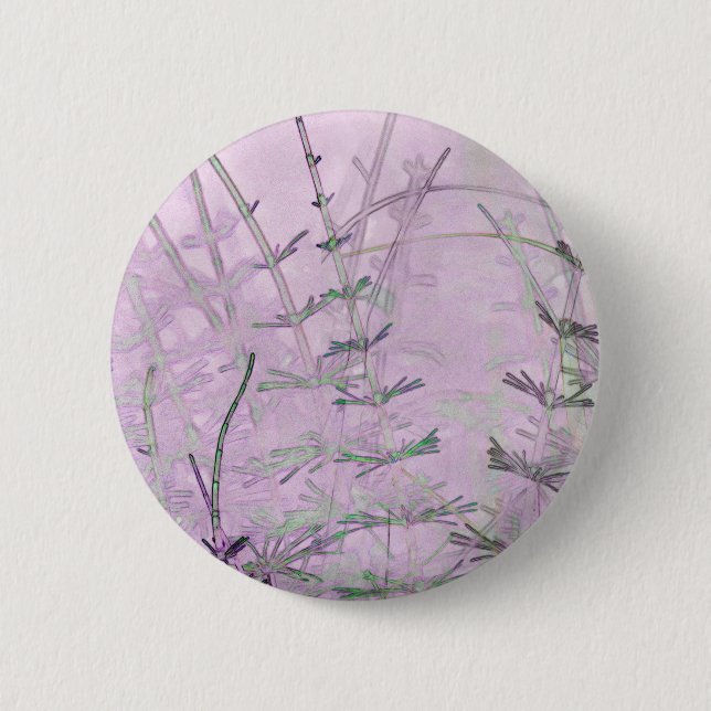 Horsetail Grass/Stems 2 Inch Round Button (Front)