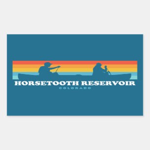Horsetooth Reservoir Colorado Canoe Sticker
