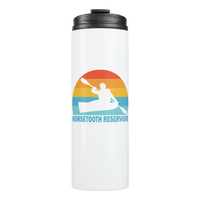 Horsetooth Reservoir Colorado Kayak Thermal Tumbler (Front)