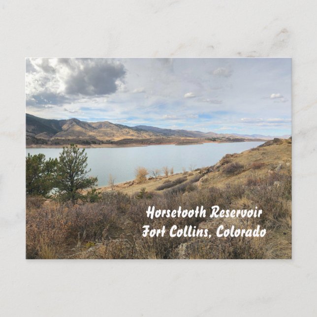 Horsetooth Reservoir, Fort Collins, Colorado Postcard (Front)