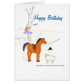 Funny Horse Birthday Cards, Photocards, Invitations & More