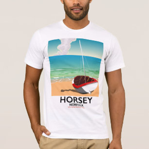 Horsey Norfolk Beach travel poster T-Shirt