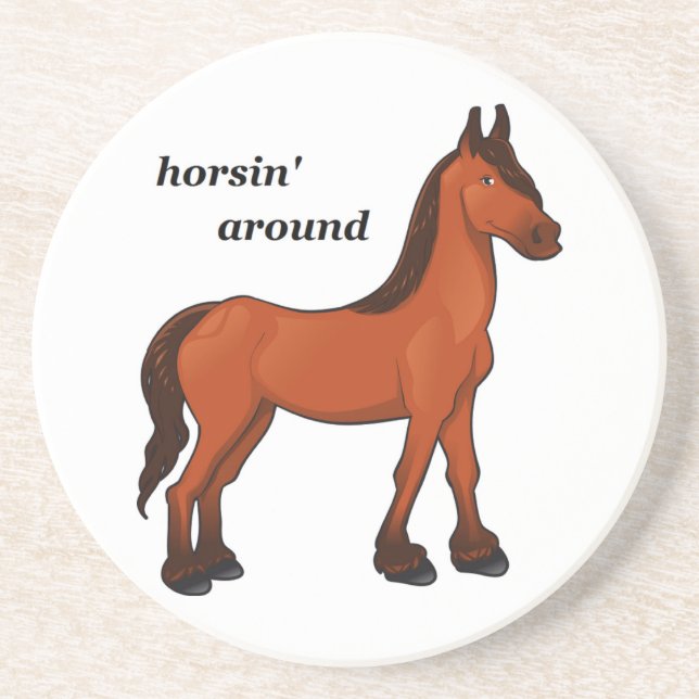 HORSIN' AROUND COASTER (Front)