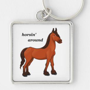 HORSIN' AROUND KEYCHAIN