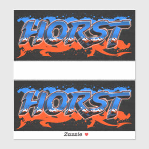 Horst First Name Graffiti Sticker