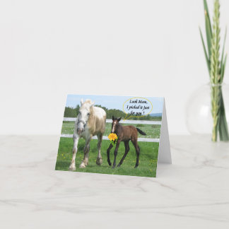 Horsy Mother's Day Card