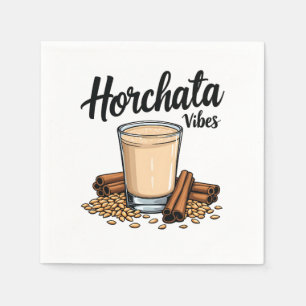 Hortacha Vibes Spanish Mexican Drink Lovers Napkin