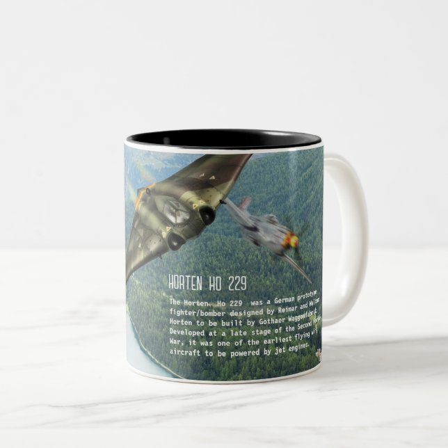 Horten Ho229 Two-Tone Coffee Mug (Front Right)