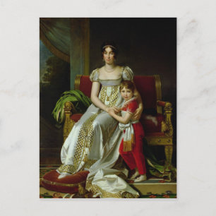 Hortense de Beauharnais and her Son Postcard