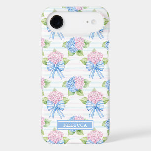 Hortensias bleus et roses