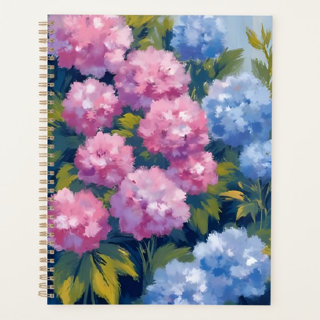 Hortensias d'été | Fleurs côtières roses et bleues (Devant)