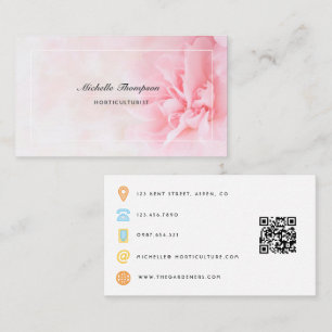 Horticulteur Carte de visite de code QR