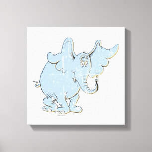 Horton Hears A Who   Horton Distressed Canvas Print