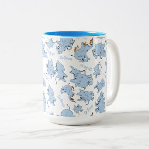 Horton Hears A Who Monkey Pattern Two-Tone Coffee Mug