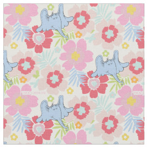 Horton Hears A Who Pastel Flower Pattern Fabric