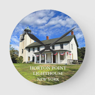 Horton Point Lighthouse, New York Round Clock
