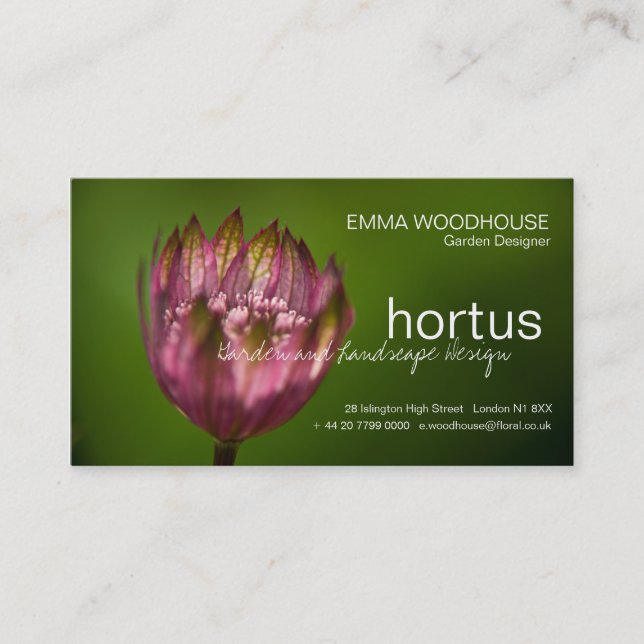 Hortus - Grand Carte de visite de la Maîtrise (Devant)