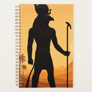 Horus Egyptian God Desert Sunset Art Planner