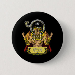 Horus Egyptian God Ra Pyramids Ancient Mythology 2 Inch Round Button