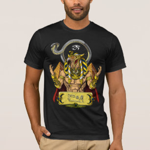 Horus Egyptian God Ra Pyramids Ancient Mythology T-Shirt
