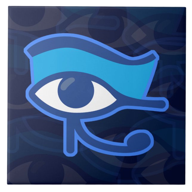 Horus Eye Ceramic Tile (Front)