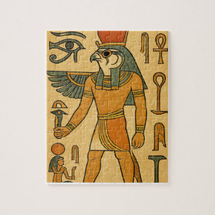 Horus Falcon Dieu Égypte antique Puzzle Art