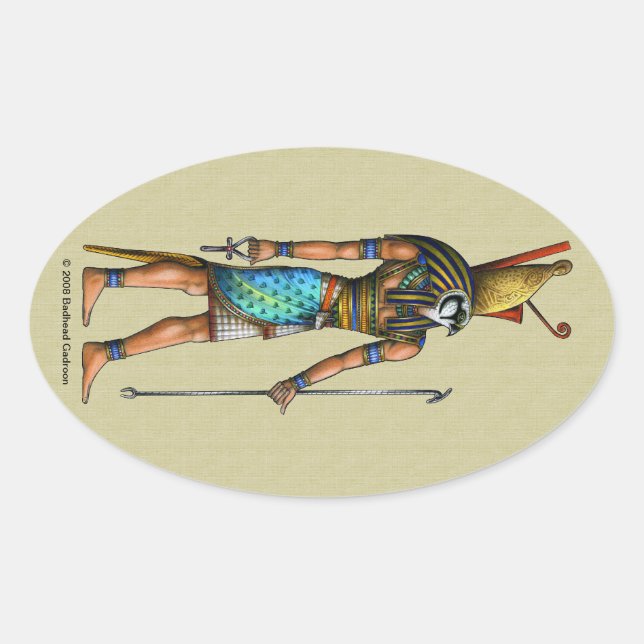 Horus Oval Sticker (Front)