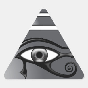 Horus pyramid triangle sticker