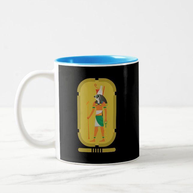 Horus Sky God Two-Tone Coffee Mug (Left)