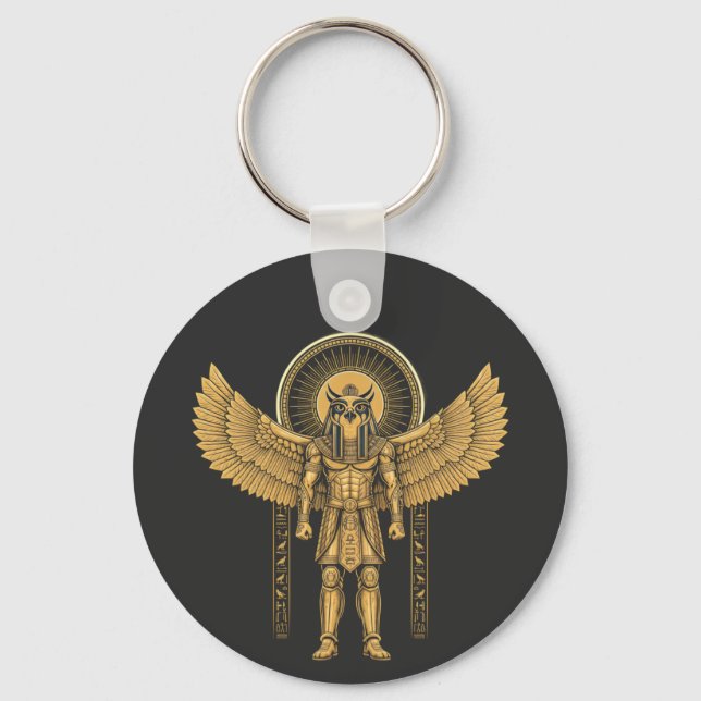Horus with Sun Disk  Keychain (Front)