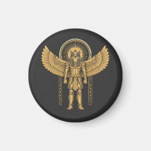Horus with Sun Disk Magnet
