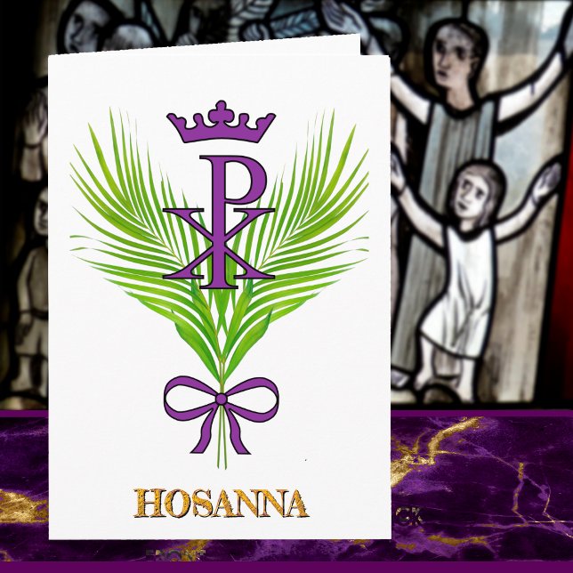 HOSANNA Palm Sunday Card (John 12:12-15) (Creator Uploaded)