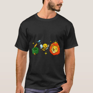 Hose Bee Lion Icons Retro Funny Girls Be Lying Pun T-Shirt