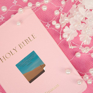 Hosea 2:14 KJV – Desert Hope – Faith Design Square Sticker