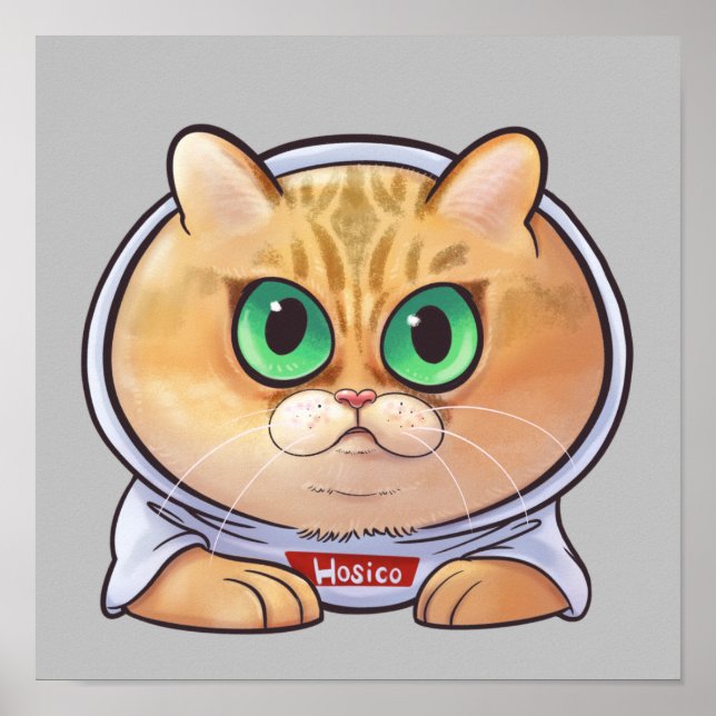 Hosico Cartoon Poster (Front)