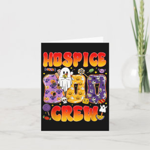 Hospice Boo Crew Hospice Nurse Funny Halloween Card