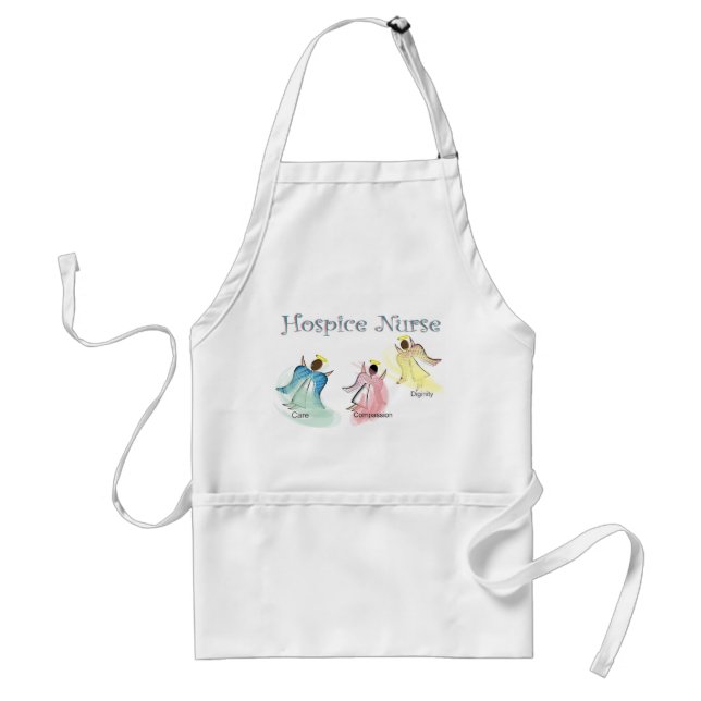 Hospice Nurse 3 Angels Design Standard Apron (Front)